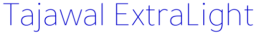 Tajawal ExtraLight 字体